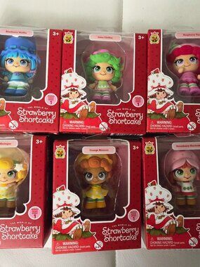 Strawberry Shortcake Series 1 Cheebee Cuties - set of 6